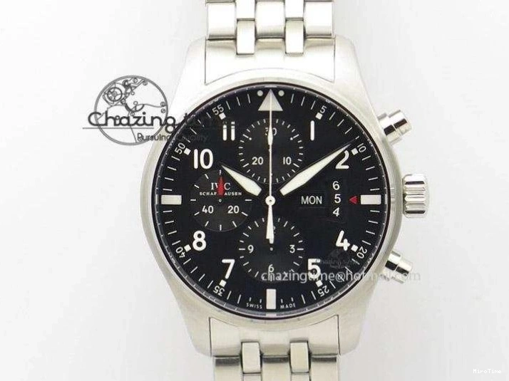 MIROTIME 0518 Portofino Automatic SS TWF 1:1 Best Edition Black Dial on Black Leather Strap A TravelReady 7199